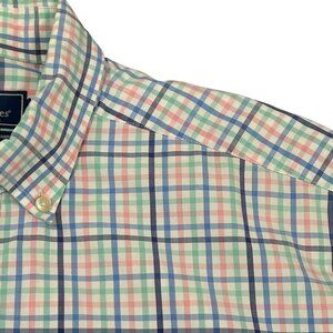 Vineyard Vines Men's Classic Whale Check 100% Cotton Long Sleeve Shirt Size L